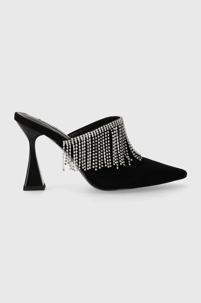 Karl Lagerfeld klapki zamszowe DEBUT II pozostałe czarny KL32004.000
