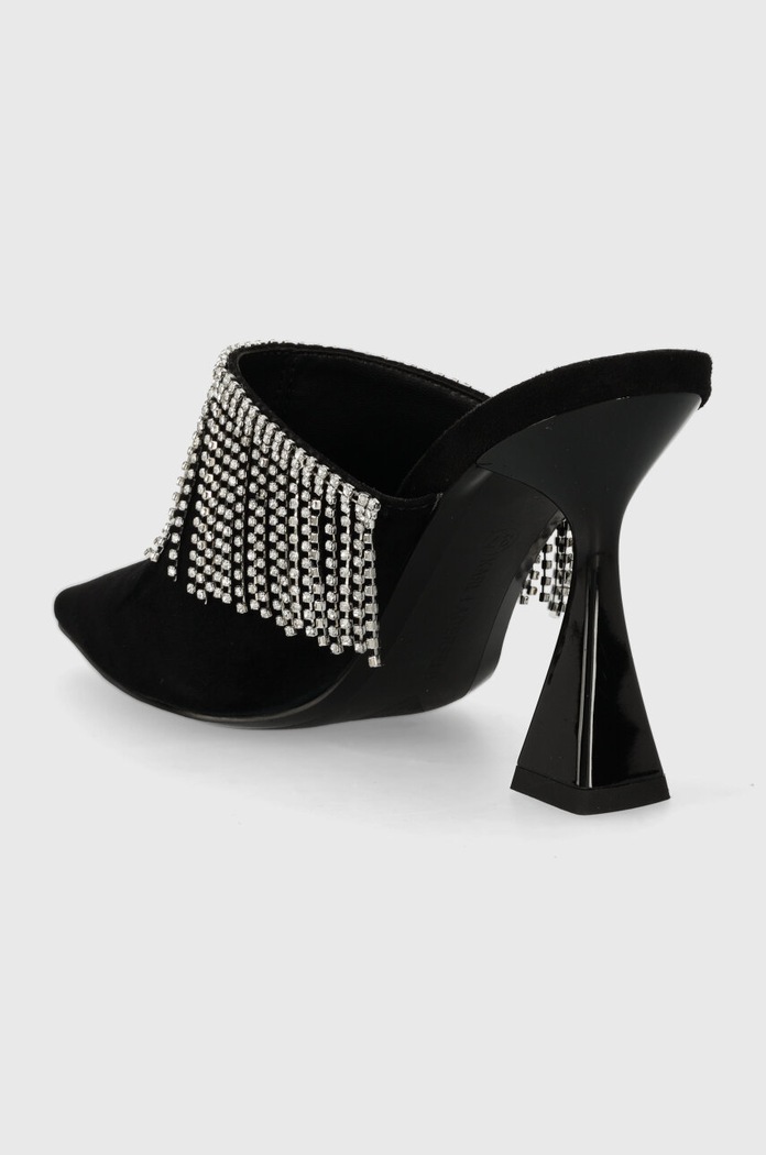 Obuwie Karl Lagerfeld klapki zamszowe DEBUT II KL32004.000 czarny