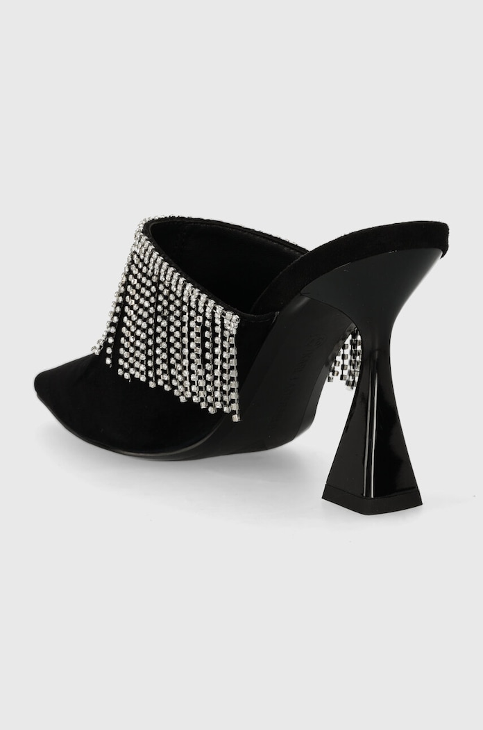 Obuwie Karl Lagerfeld klapki zamszowe DEBUT II KL32004.000 czarny