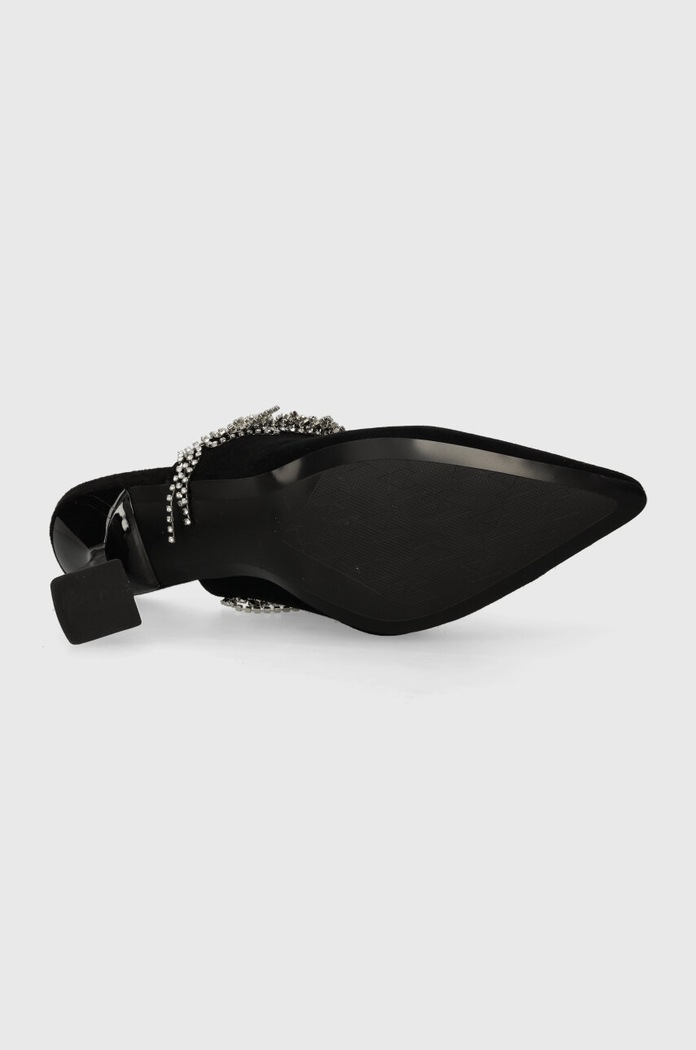 Karl Lagerfeld klapki zamszowe DEBUT II KL32004.000 czarny