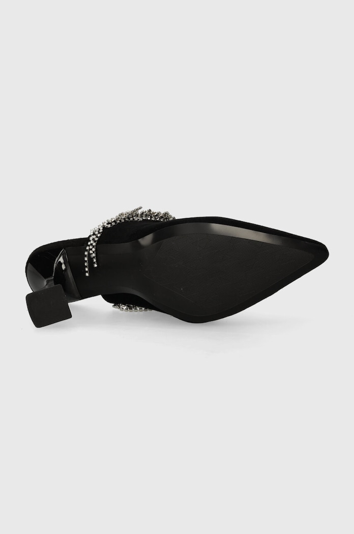 Karl Lagerfeld klapki zamszowe DEBUT II KL32004.000 czarny