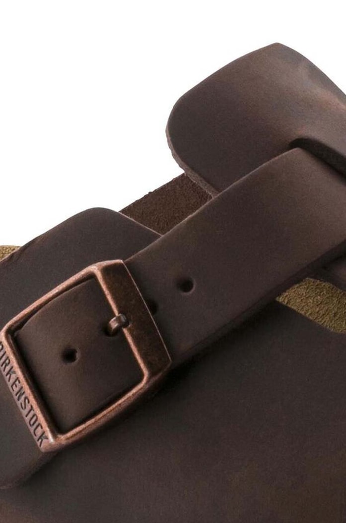 Παπούτσια Nubuck παντόφλες Birkenstock Boston SFB 159713 καφέ