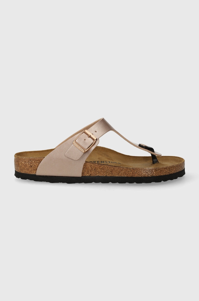 Šľapky Birkenstock Gizeh imitácia kože ružová 1023943