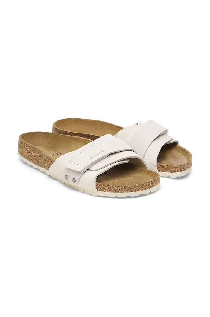 Semišové pantofle Birkenstock Oita šedá 1024226
