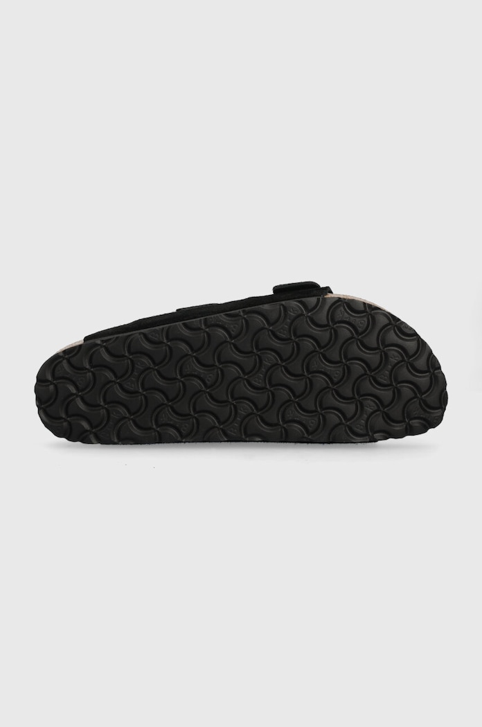 Замшеві шльопанці Birkenstock Arizona 1027164 чорний