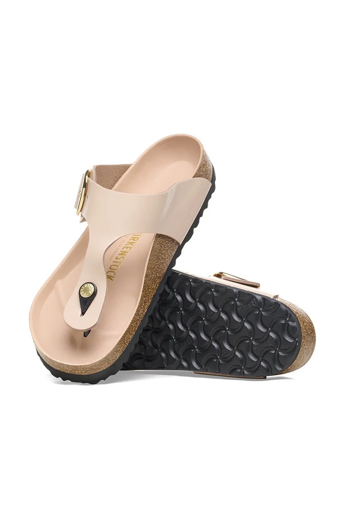 Kožené žabky Birkenstock Gizeh béžová 1026572