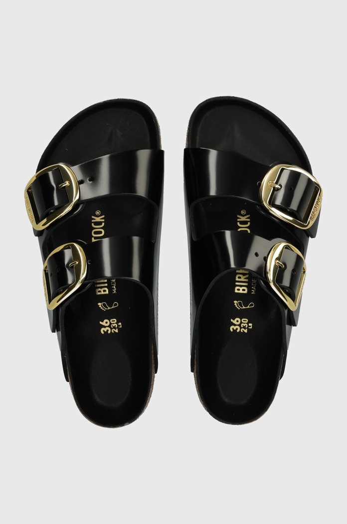Birkenstock ciabatte slide in pelle Arizona BB nero 1021471
