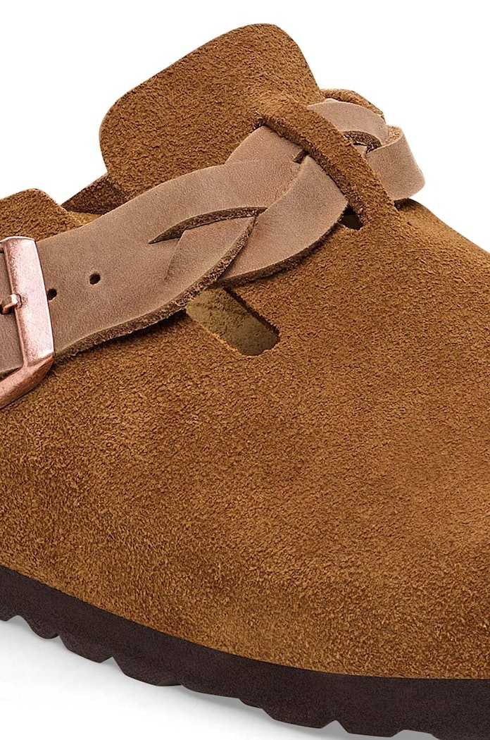 Παπούτσια Παντόφλες σουέτ Birkenstock Boston 1026713 καφέ