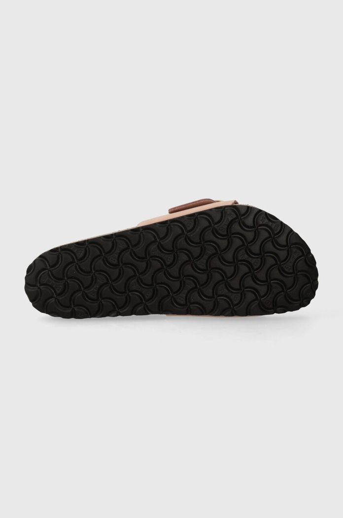 Birkenstock šľapky na plochom podpätku dámske nubukové Madrid Big Buckle 1026943 ružová