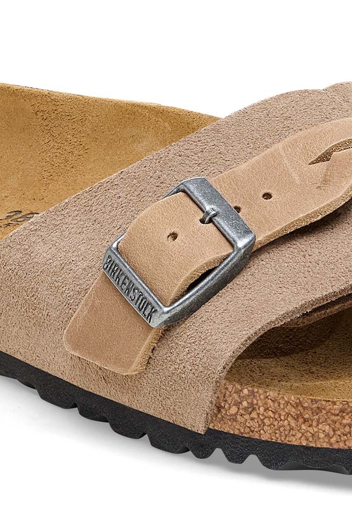 Boty Semišové pantofle Birkenstock Oita 1026730.Taupe béžová
