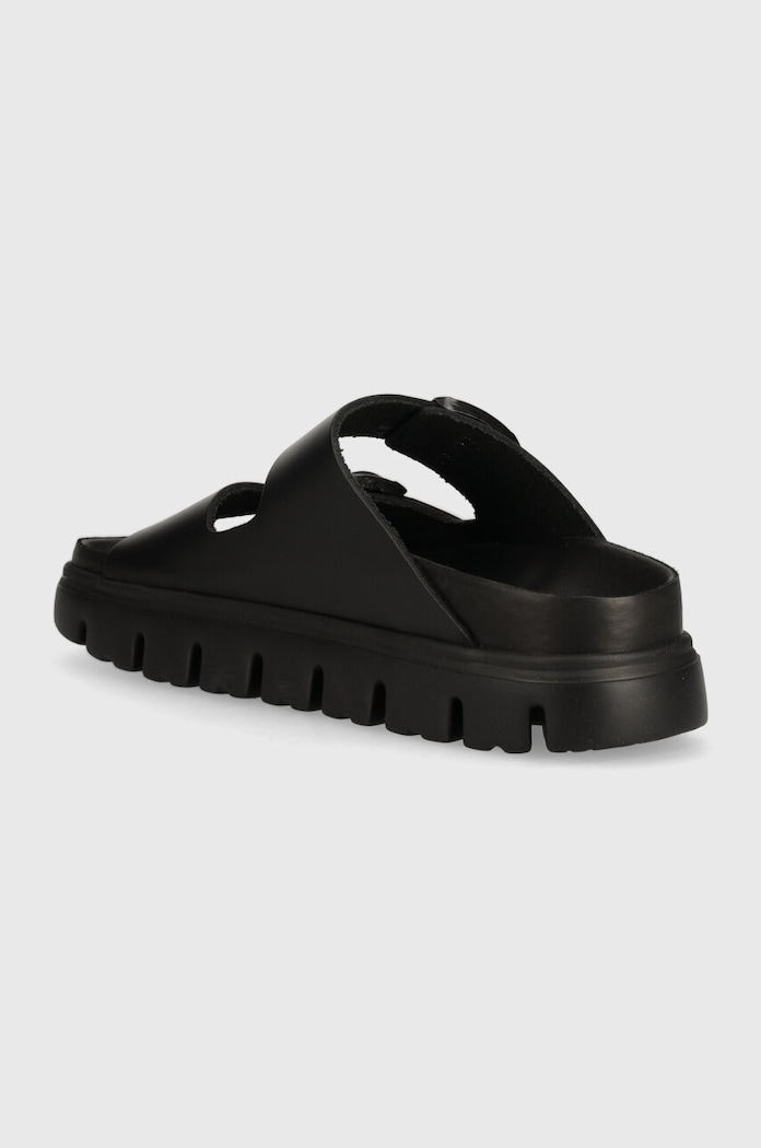 Încălțăminte Birkenstock papuci de piele BIRKENSTOCK X PAPILLIO Arizona Chunky Exq 1024565 negru