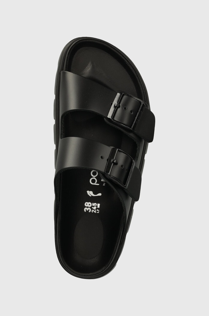 Birkenstock papuci de piele BIRKENSTOCK X PAPILLIO Arizona Chunky Exq negru 1024565