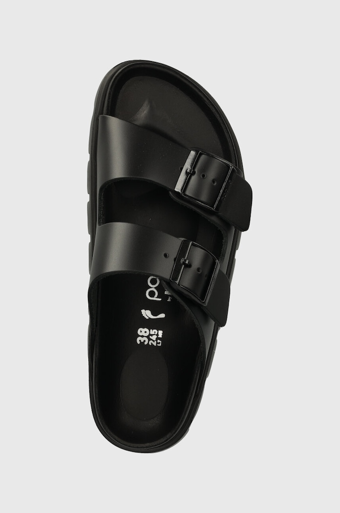 Birkenstock papuci de piele BIRKENSTOCK X PAPILLIO Arizona Chunky Exq negru 1024565