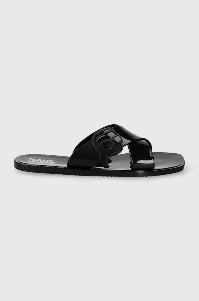 Karl Lagerfeld papucs JELLY III NFT szintetikus fekete KL80004N.V00