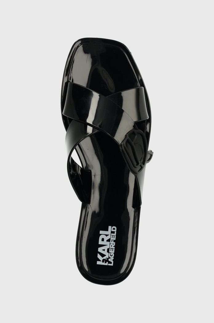 Karl Lagerfeld papucs JELLY III NFT fekete KL80004N.V00