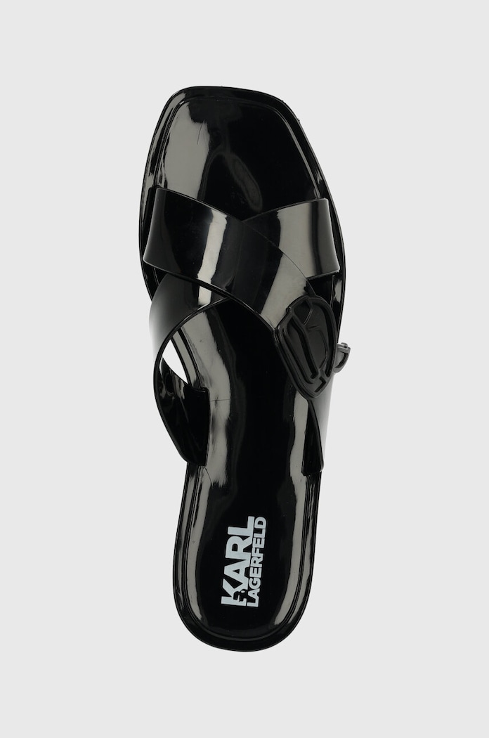 Karl Lagerfeld papucs JELLY III NFT fekete KL80004N.V00