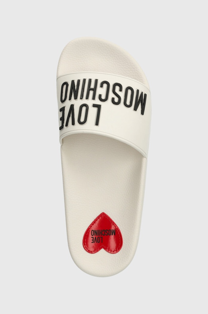 Love Moschino klapki biały JA28052G1II14100