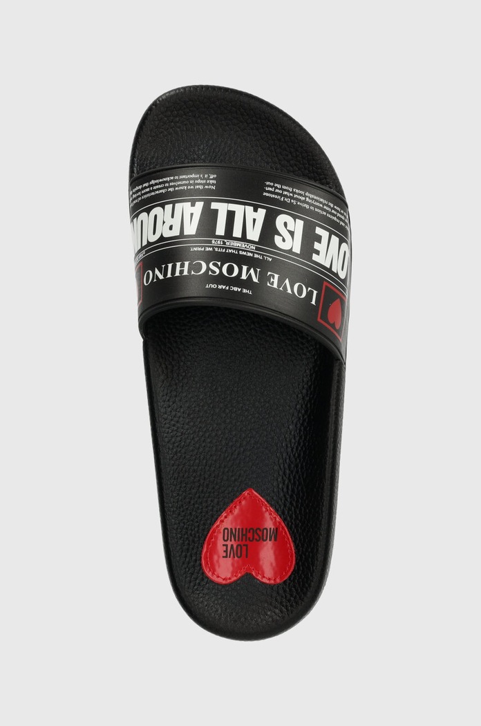 Love Moschino klapki czarny JA28132G1II20000