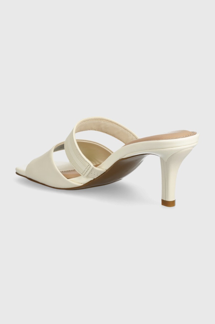 Boty Pantofle Tommy Hilfiger SPORTY LEATHER MULE FW0FW07640 béžová
