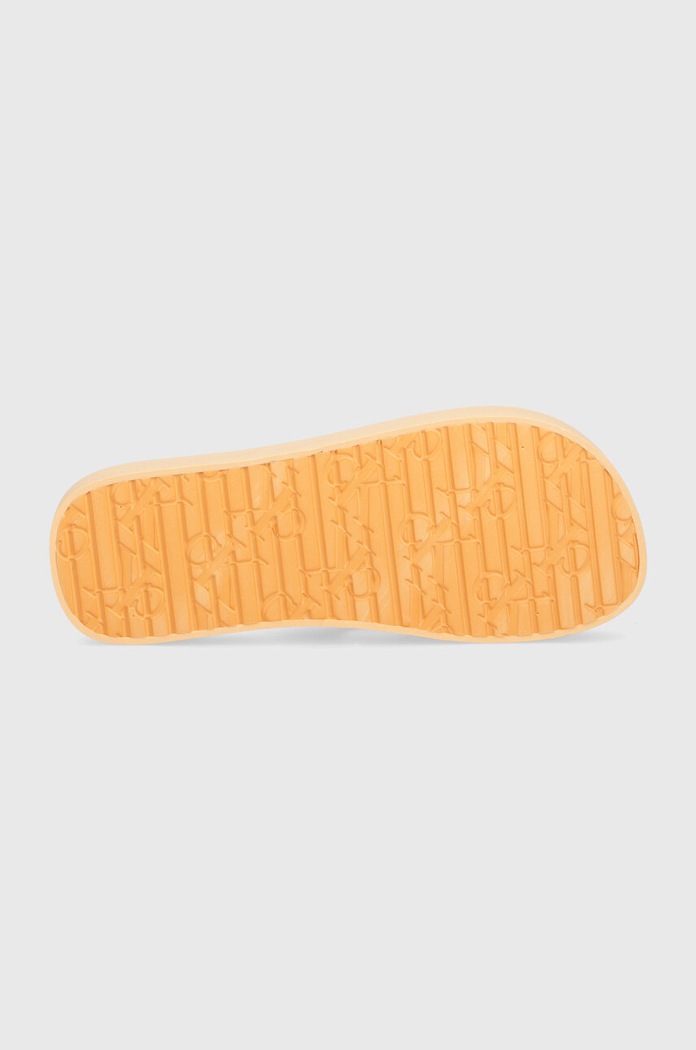 Джапанки Calvin Klein Jeans FLATFORM FLIPFLOP JELLY YW0YW01398 оранжев