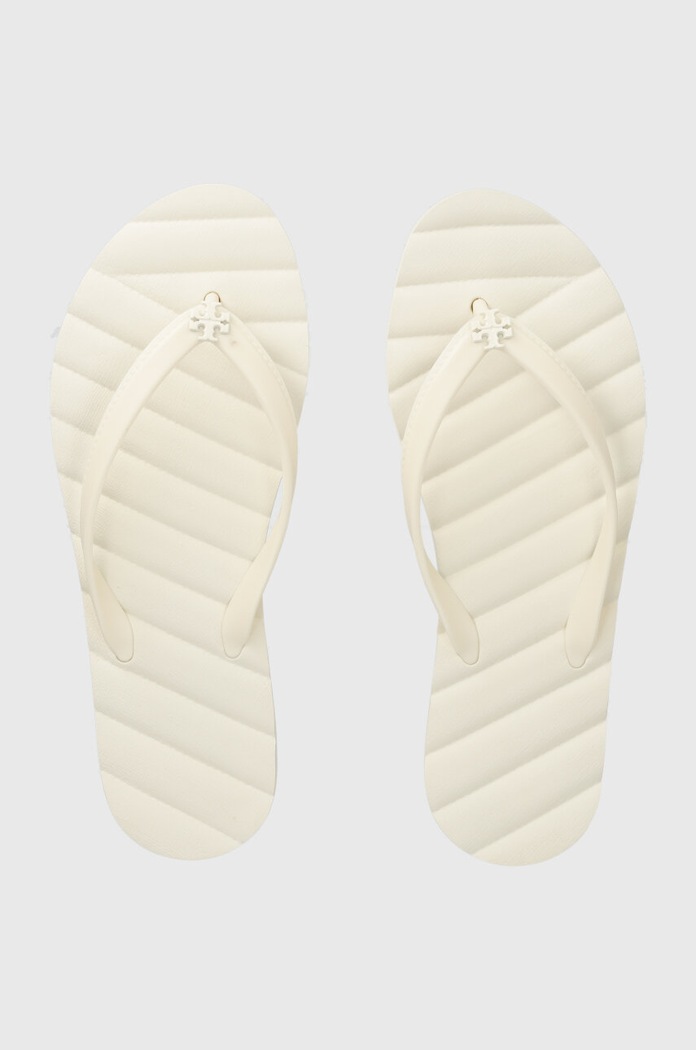 Žabky Tory Burch Kira Flip Flop bez podpatku béžová 144262.101