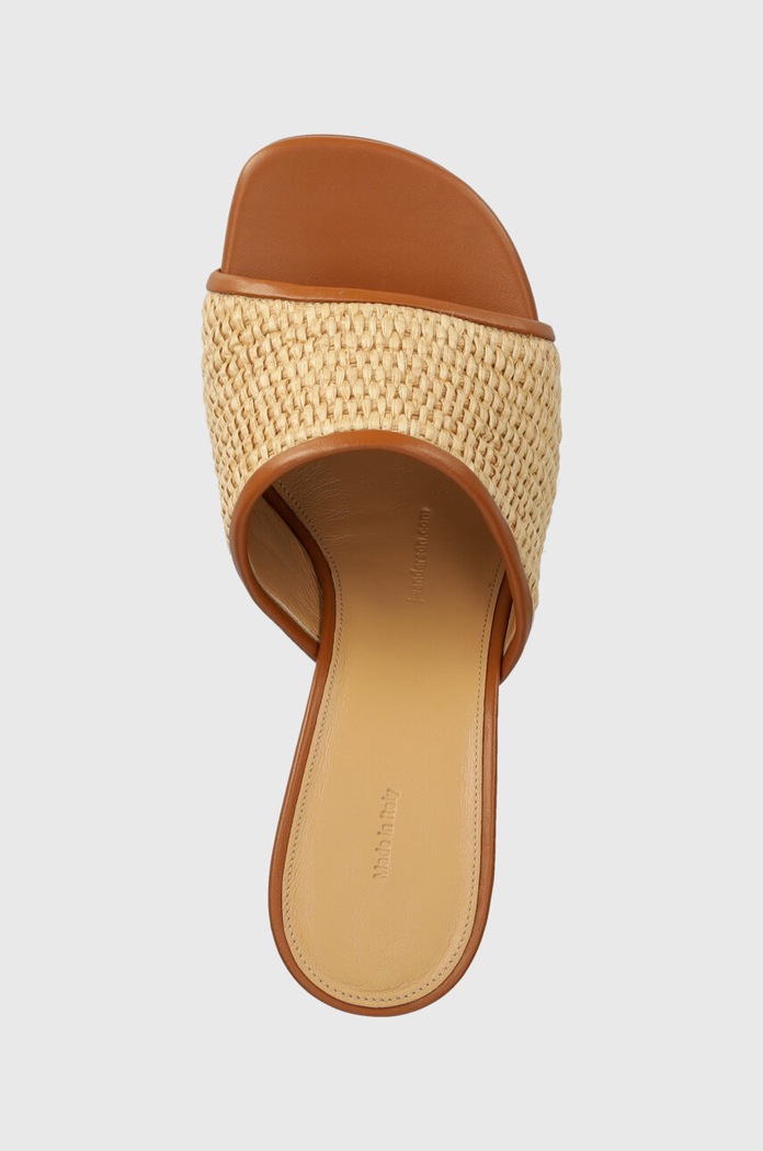 Чехли JW Anderson Raffia Sandal бежов ANW42230A.110