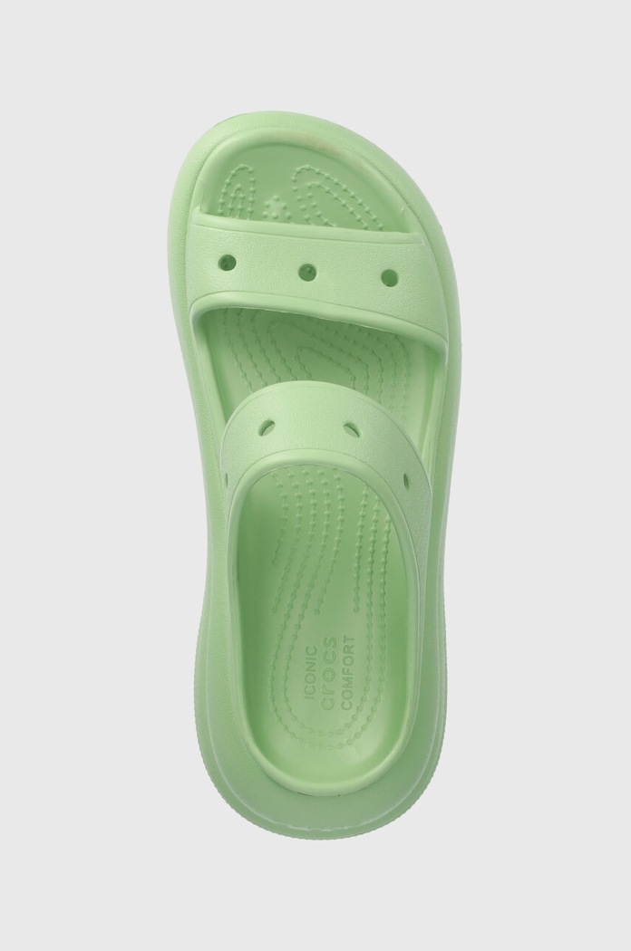 Crocs klapki Classic Crush Sandal zielony 207670.374