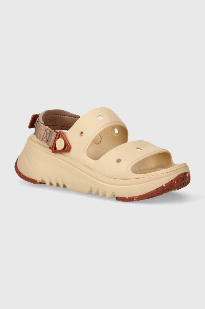 Παντόφλες Crocs Classic Hiker Xscape Classic ίσια πλατφόρμα μπεζ 208181.2DS