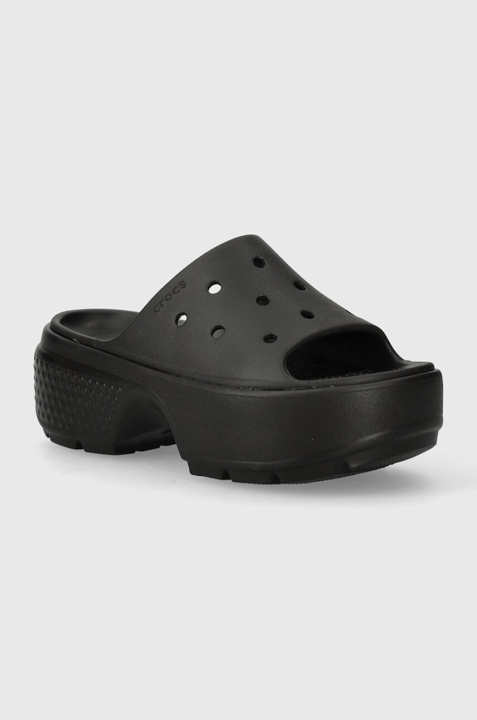Šľapky Crocs Stomp Slide platforma čierna 209346.001