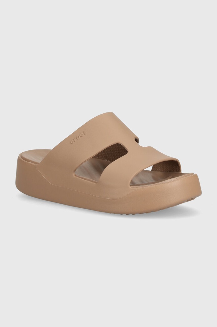 Crocs sliders Gataway Platform H - Strap synthetic brown 209409.2Q9