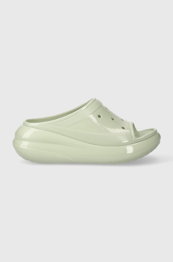 Crocs papucs Crush High Shine Slide 209648.3VS zöld SS24