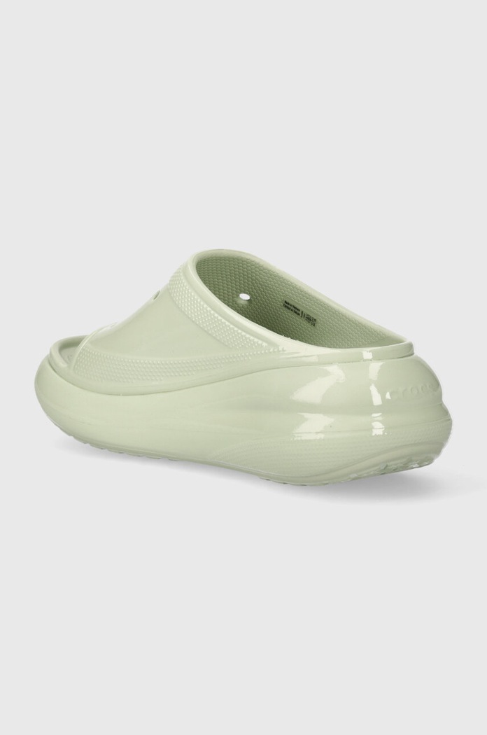 Cipők Crocs papucs Crush High Shine Slide 209648.3VS zöld