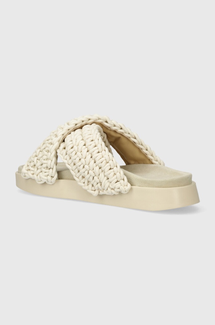 Obuwie Inuikii klapki Woven 70104.105.White biały