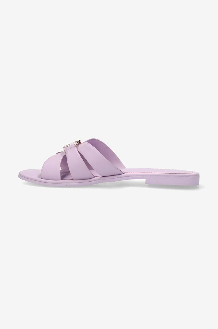 Mexx klapki skórzane Nikki fioletowy MICY1608441W