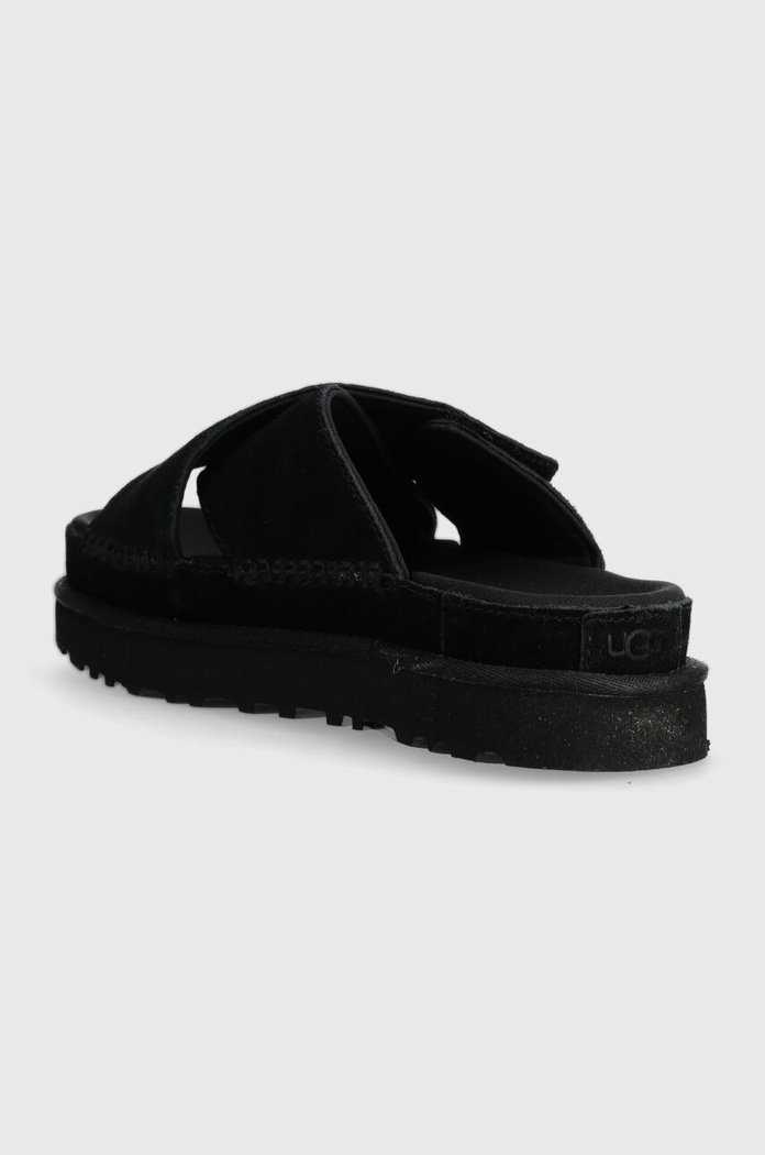 Boty Semišové pantofle UGG Goldenstar Cross Slide 1137910.BLK černá