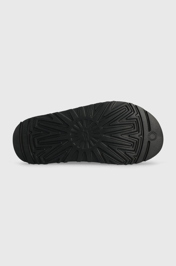 Semišové pantofle UGG Goldenstar Cross Slide 1137910.BLK černá