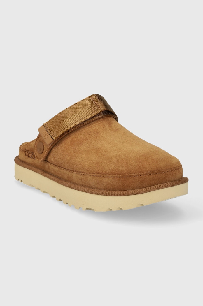 Велурени чехли UGG Goldenstar Clog 1138252.CHE кафяв AA00