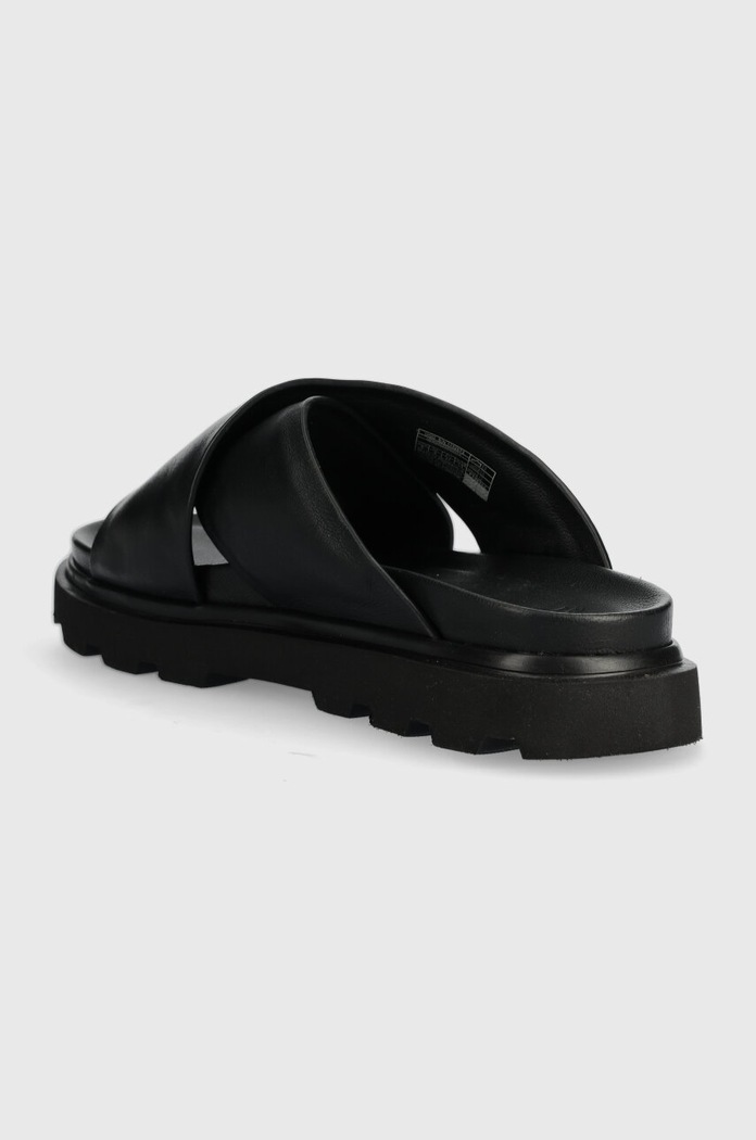 Obuwie UGG klapki skórzane Capitelle Crossband 1152672.BLK czarny