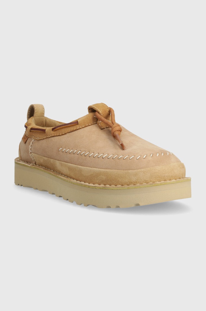 Велурени чехли UGG Tasman Crafted Regenerate 1152747.SAN бежов SS25