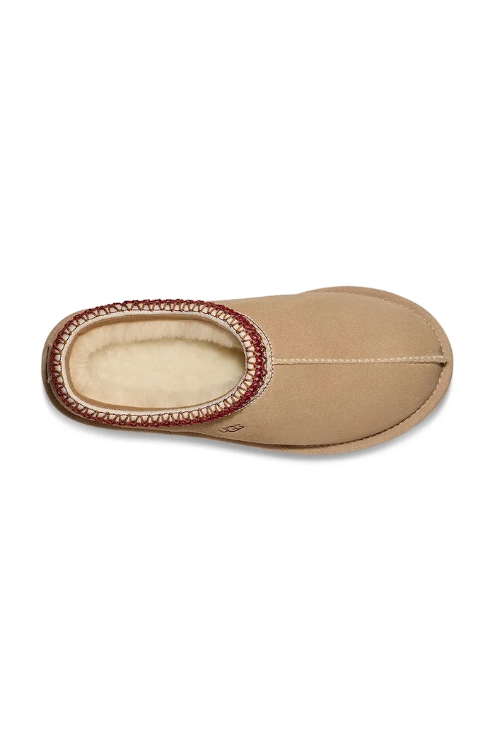 UGG papuci din piele intoarsa Tasman bej 5955.SNDD