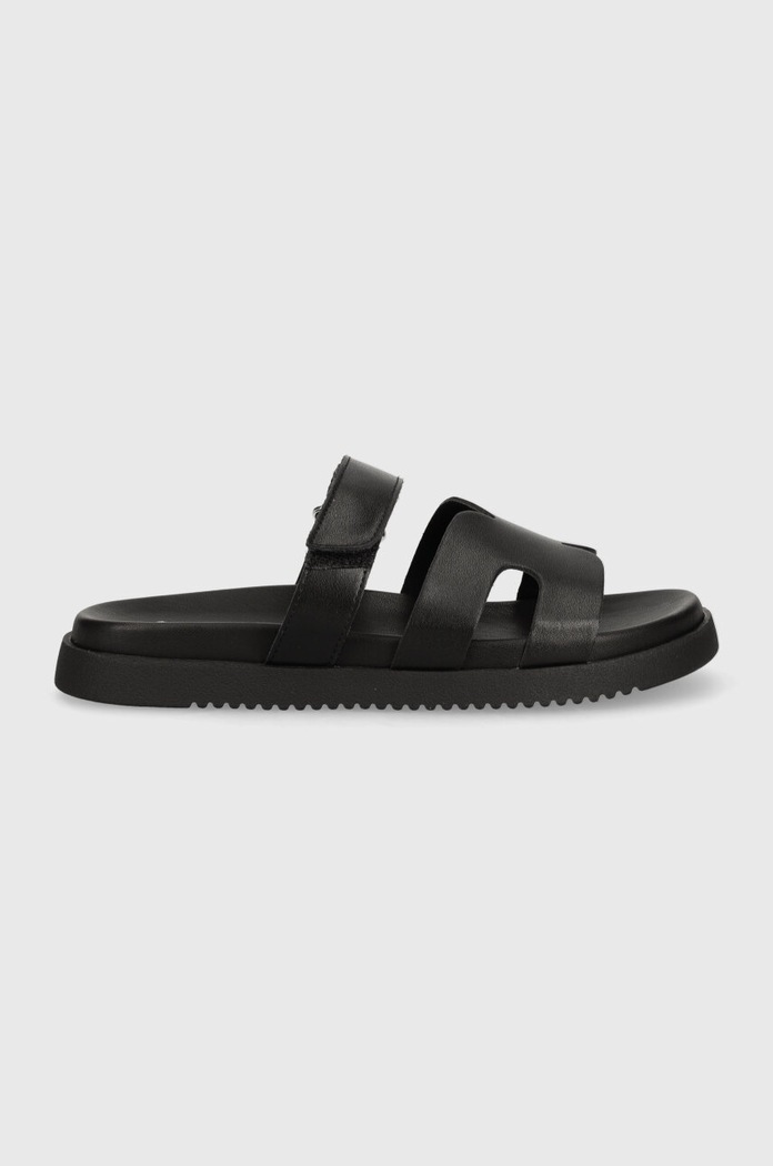 Steve Madden klapki skórzane Missile SM11003028.05O czarny SS24
