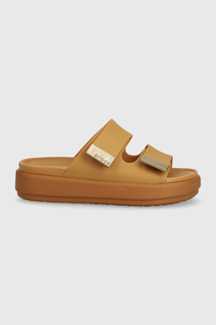 Crocs klapki Brooklyn Luxe Sandal 209586.2U3 brązowy SS24