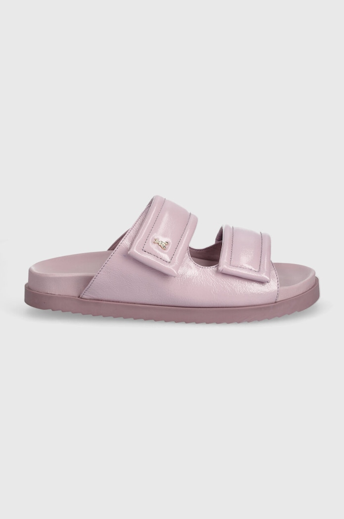 Patrizia Pepe bőr papucs 8X0001.L057.M480 lila SS24
