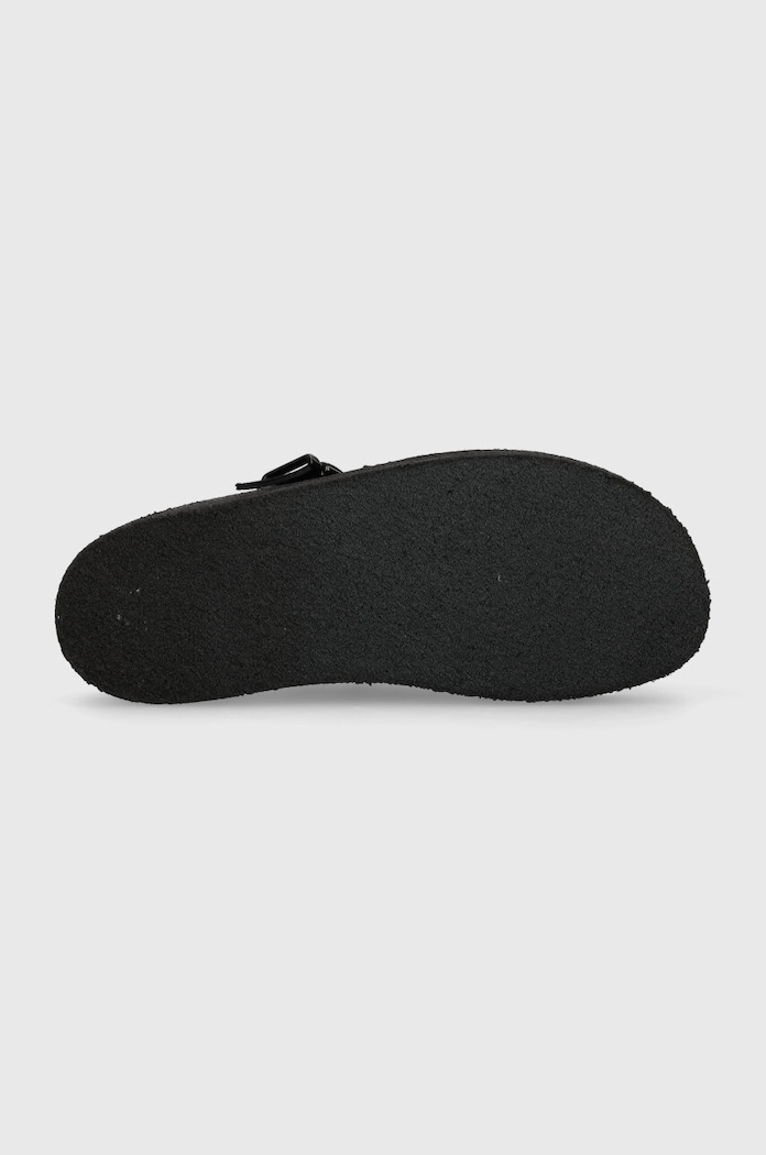 Clarks Originals papuci din piele Trek Wedge Mule 26175869 negru