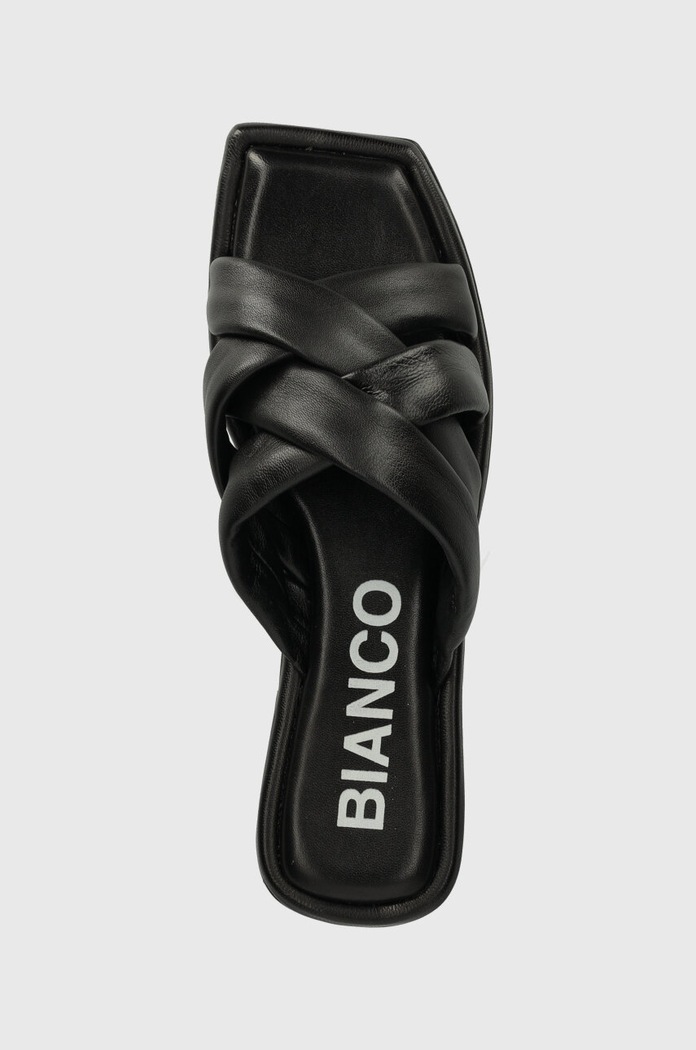 Bianco klapki skórzane BIALILLIE czarny 11201074