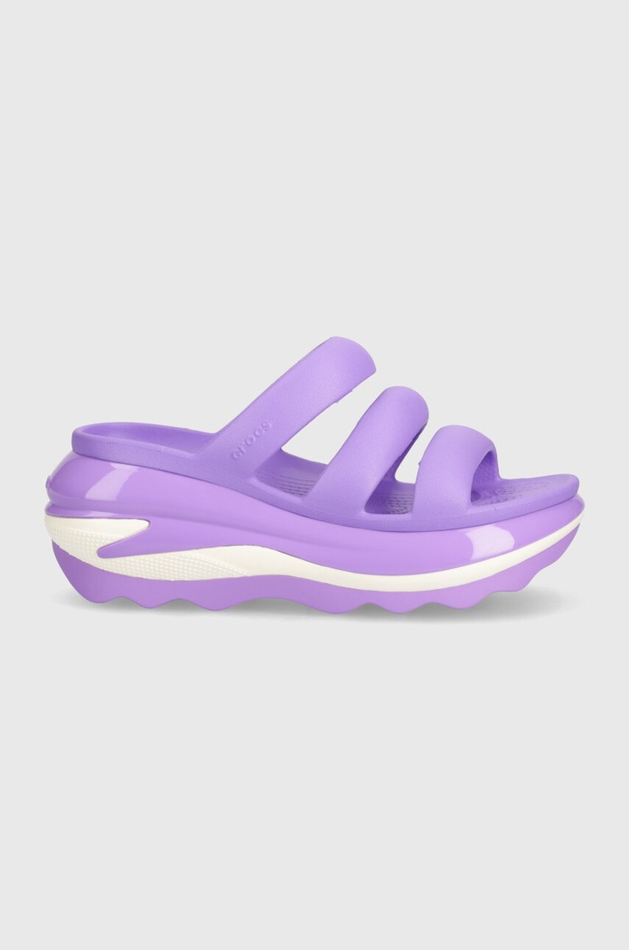 Παντόφλες Crocs Mega Crush Triple Strap 209842.5AJ μωβ SS24