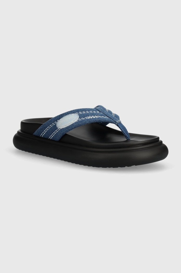 Žabky Desigual Boat platforma modrá 24SSSD01.5005