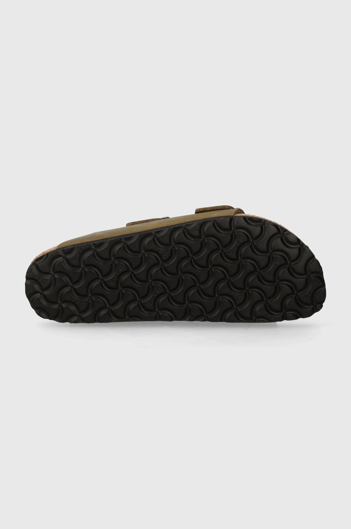 Nubukové pantofle Birkenstock Arizona 1027039 zelená