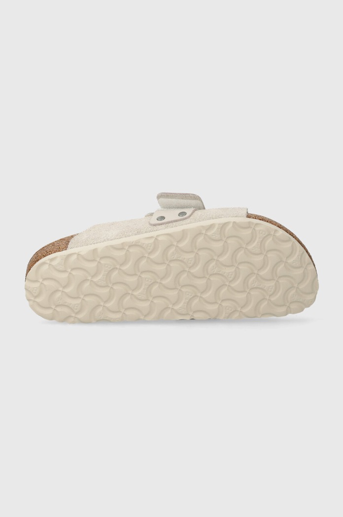 Birkenstock suede sliders Kyoto 1024526 beige