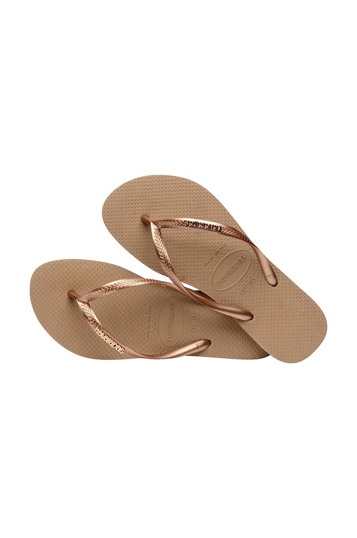 Žabky Havaianas SLIM LOGO zlatá 4119875.3581